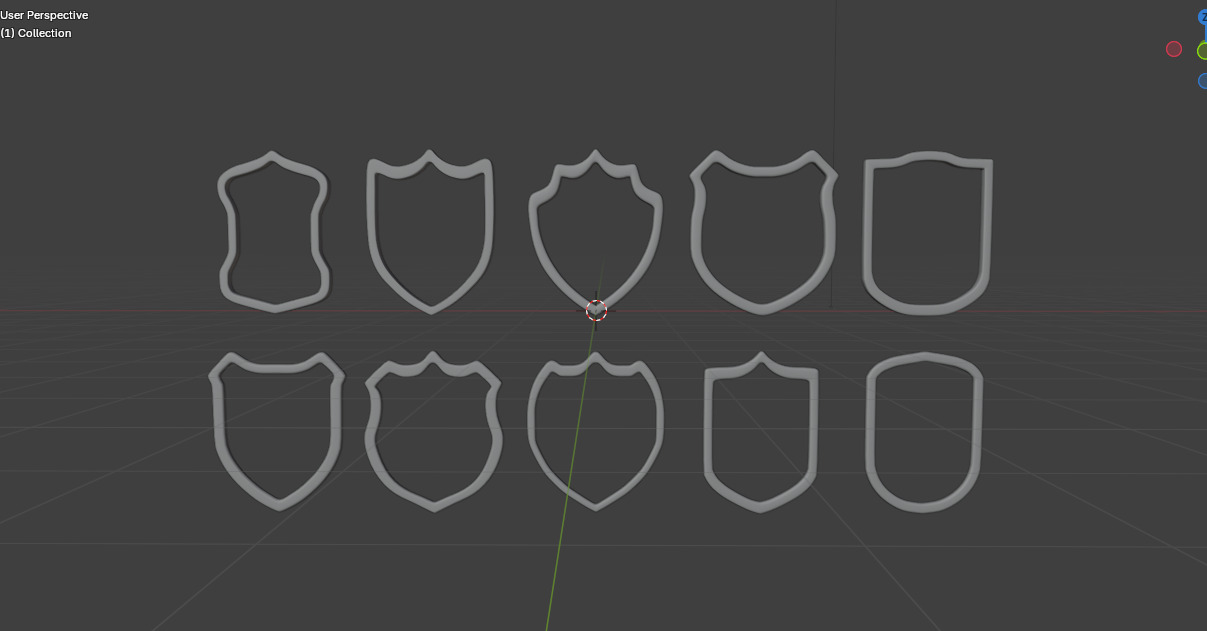 Badge Patches 3D model_4