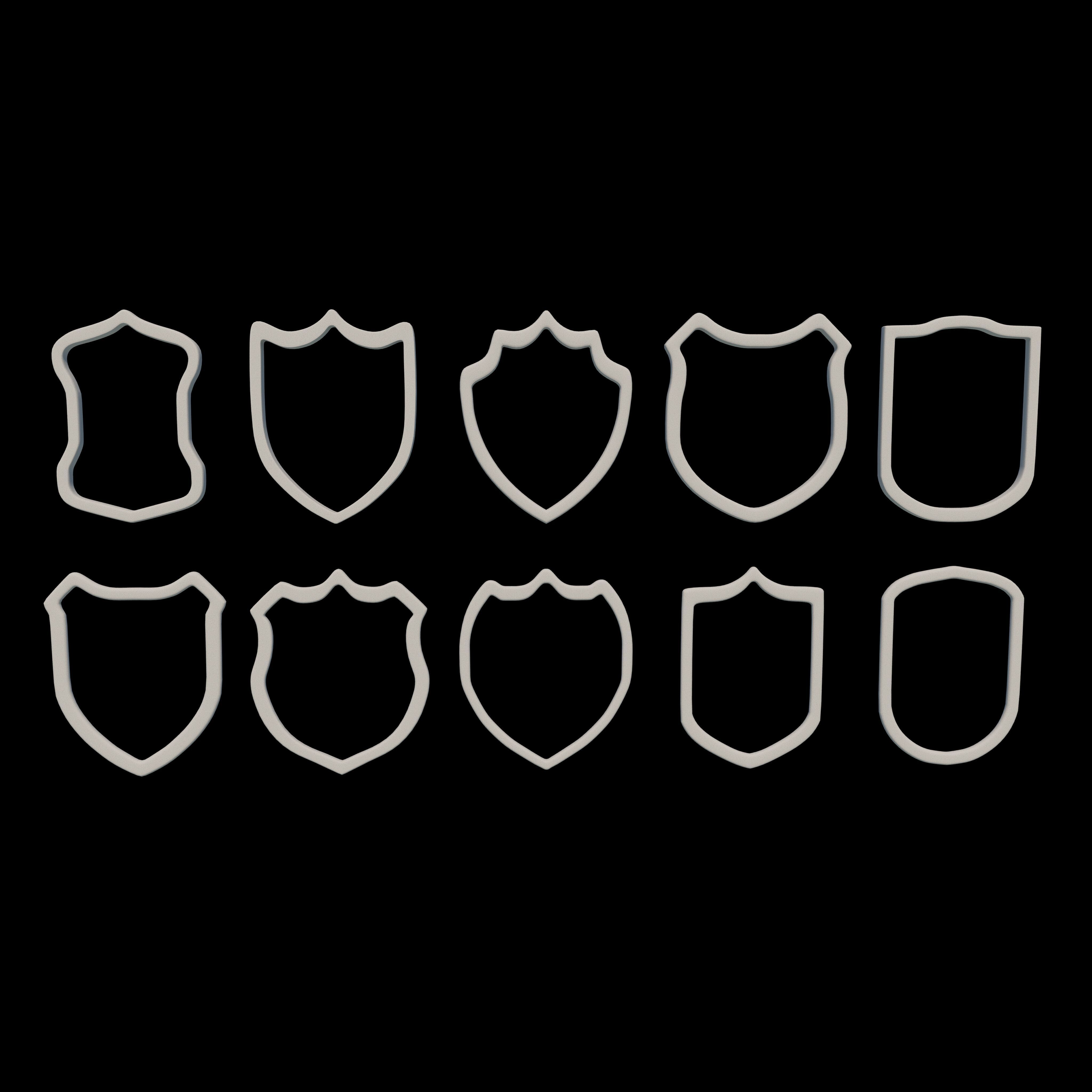 Badge Patches 3D model_2