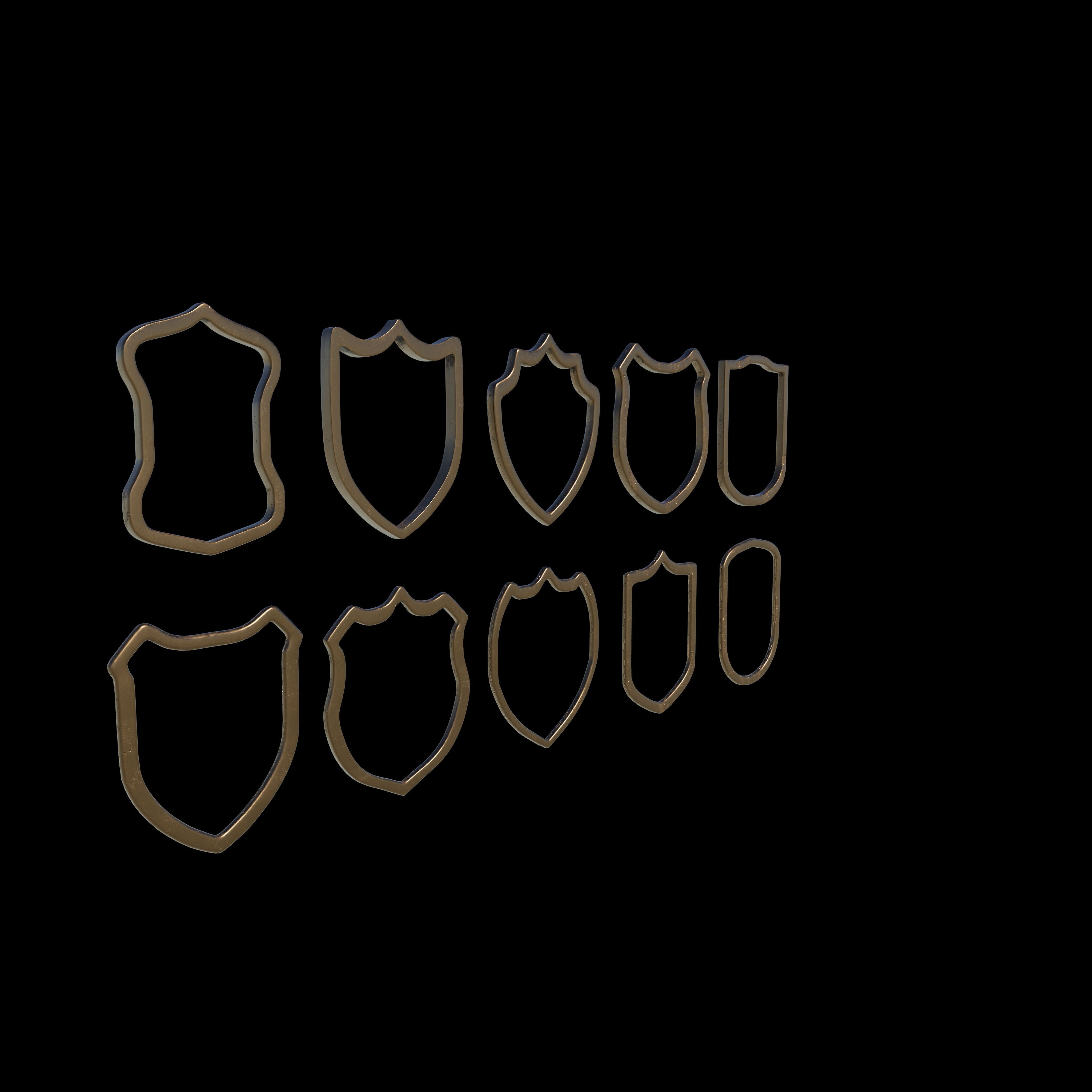 Badge Patches 3D model_5