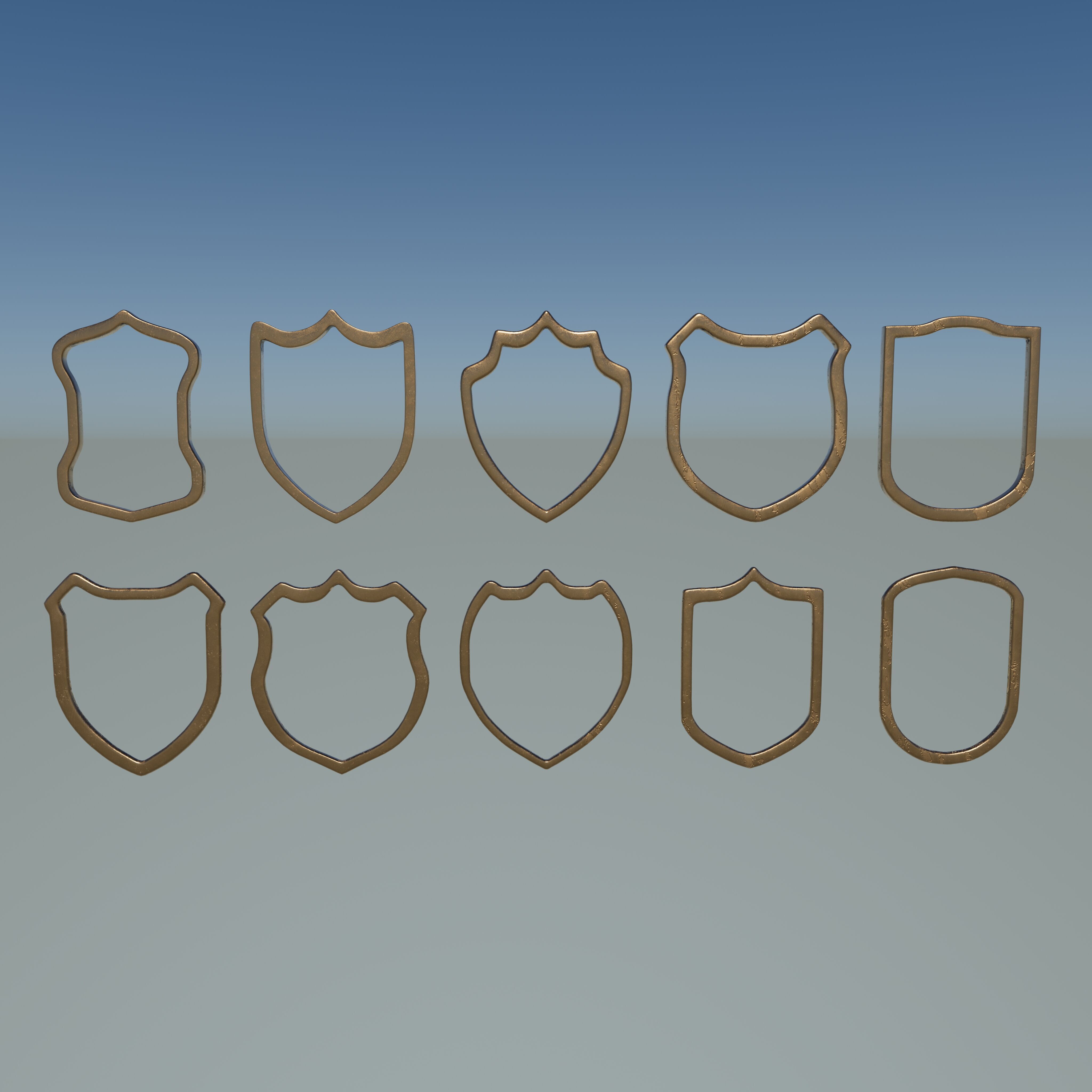 Badge Patches 3D model_14