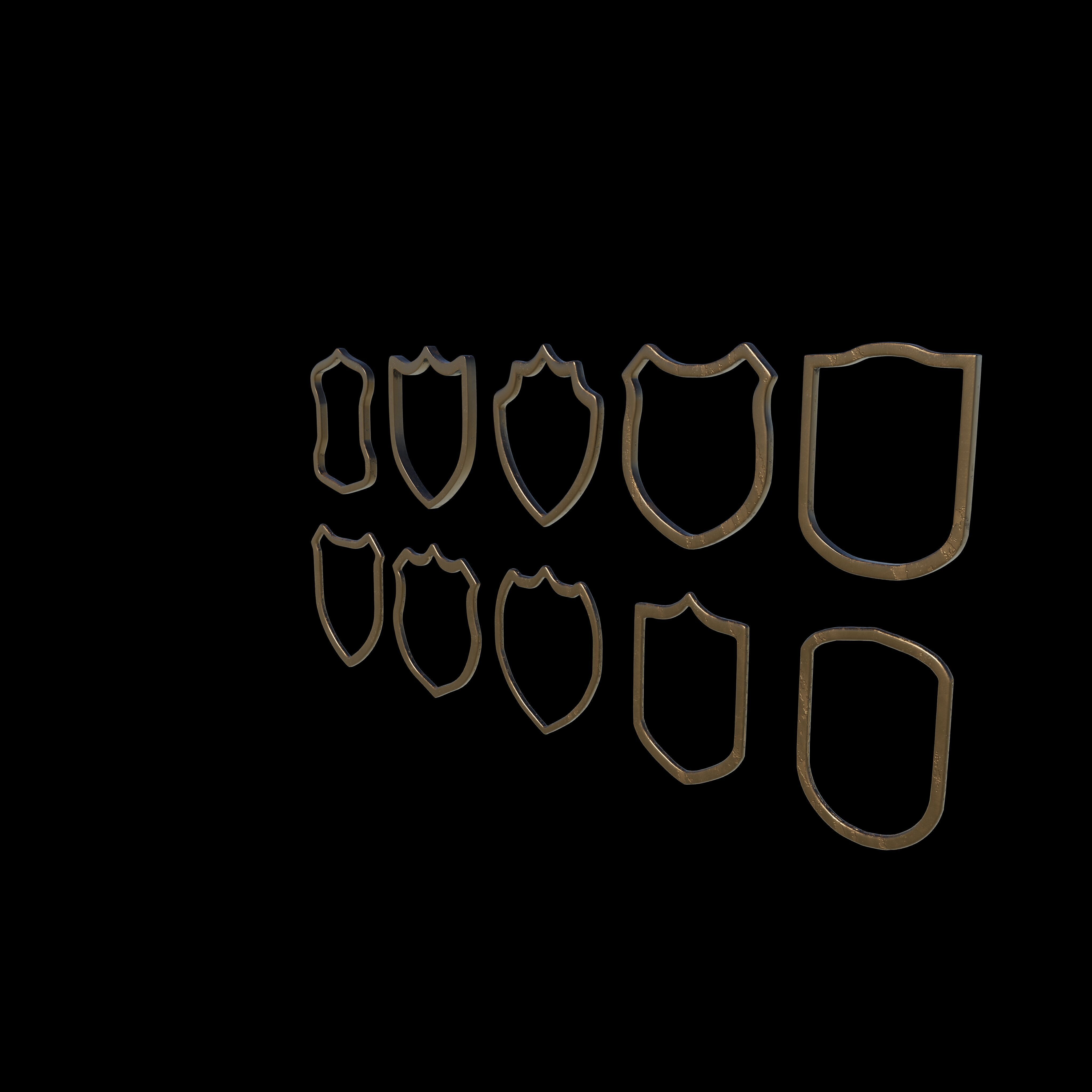 Badge Patches 3D model_10