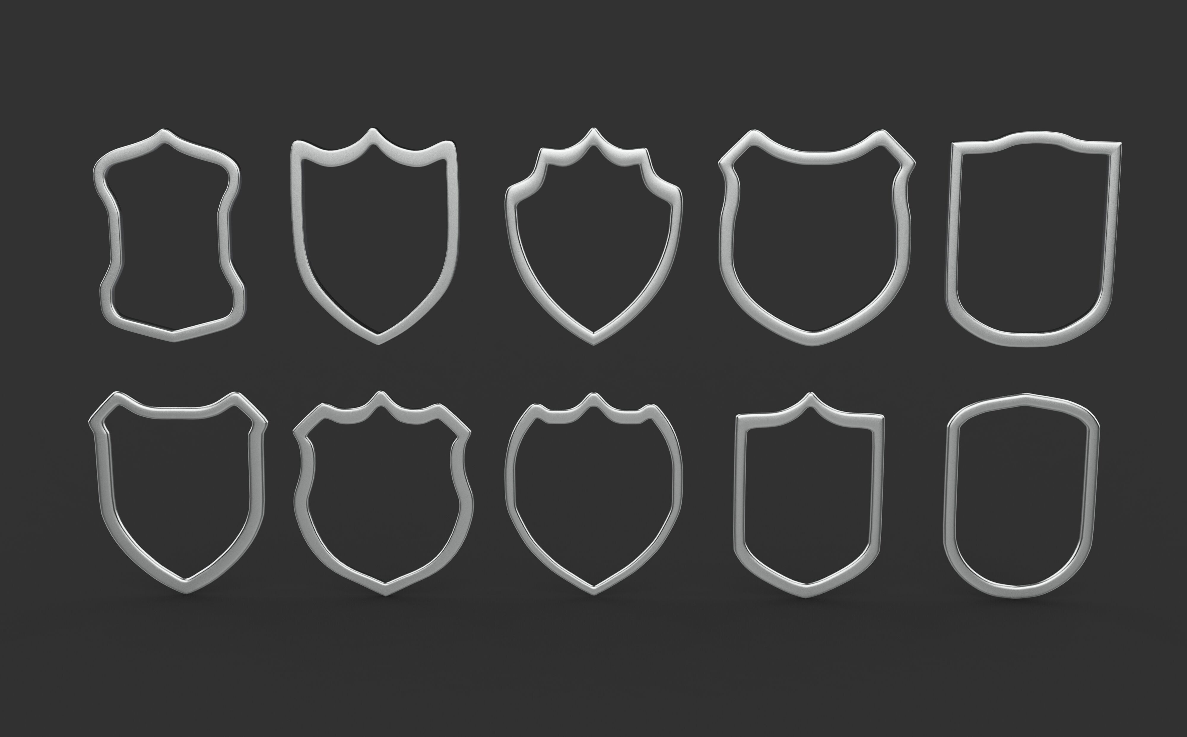 Badge Patches 3D model_8