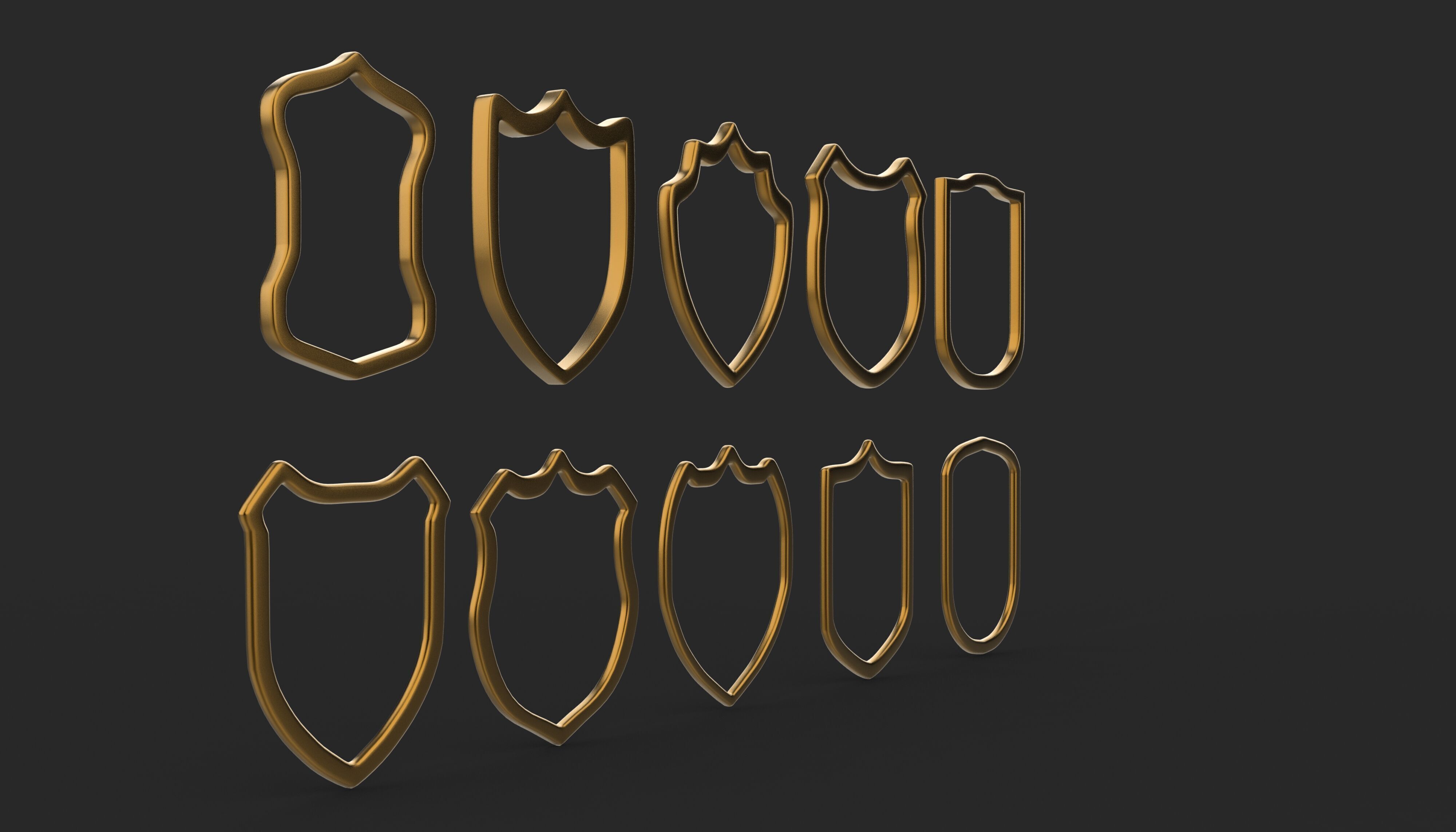 Badge Patches 3D model_9