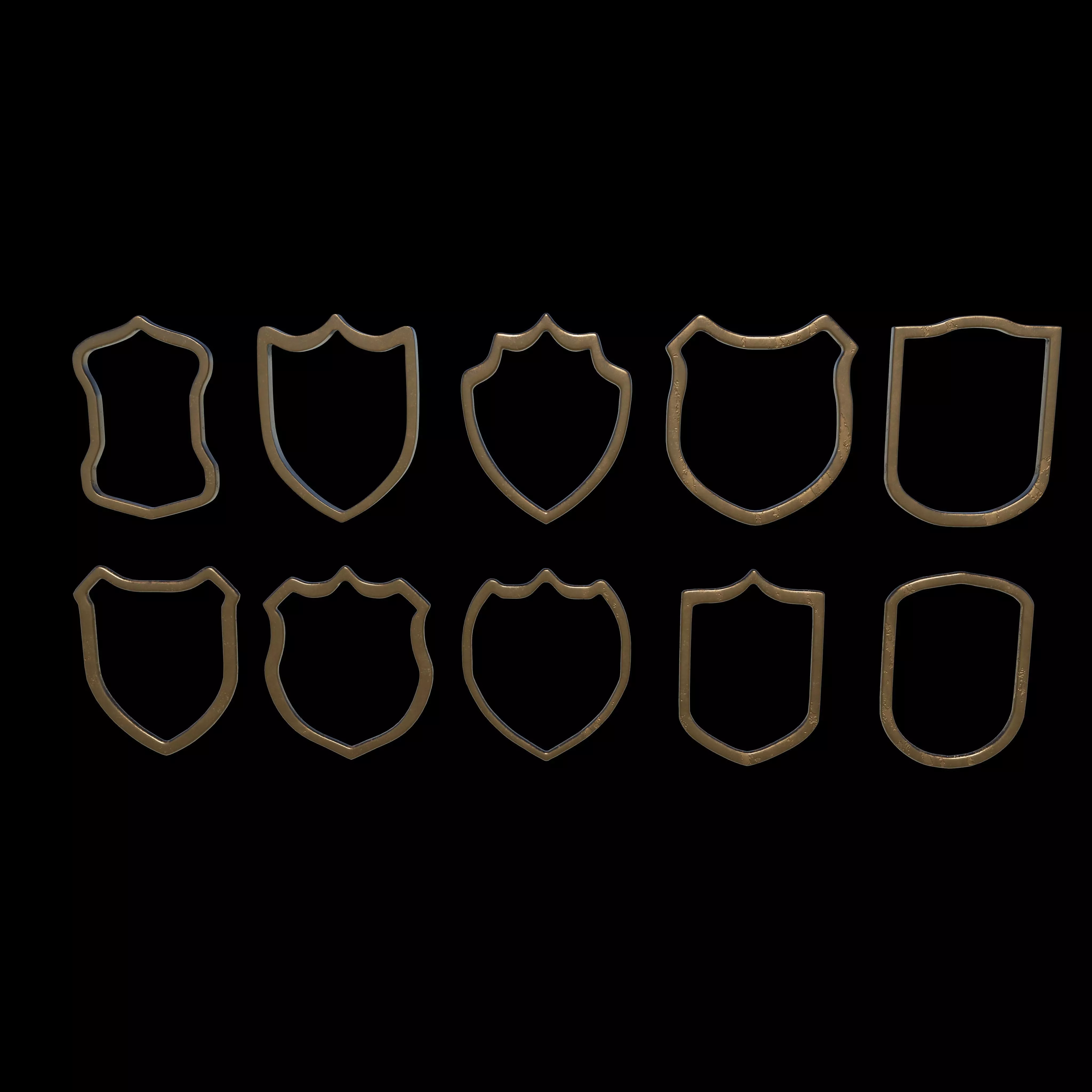 Badge Patches 3D model_0