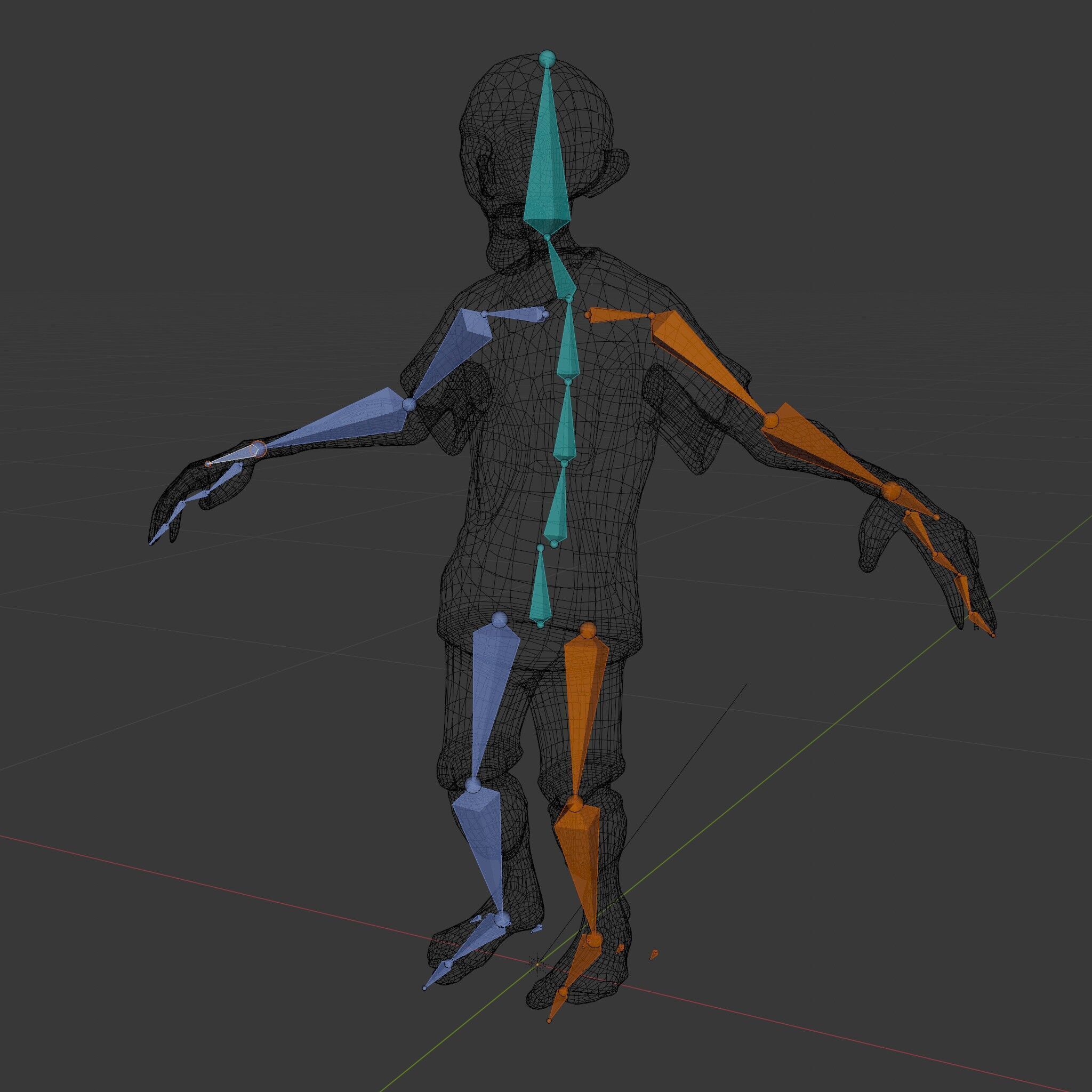 Cartoon Zombie Character D Model with PBR Textures Low-poly 3D model_29