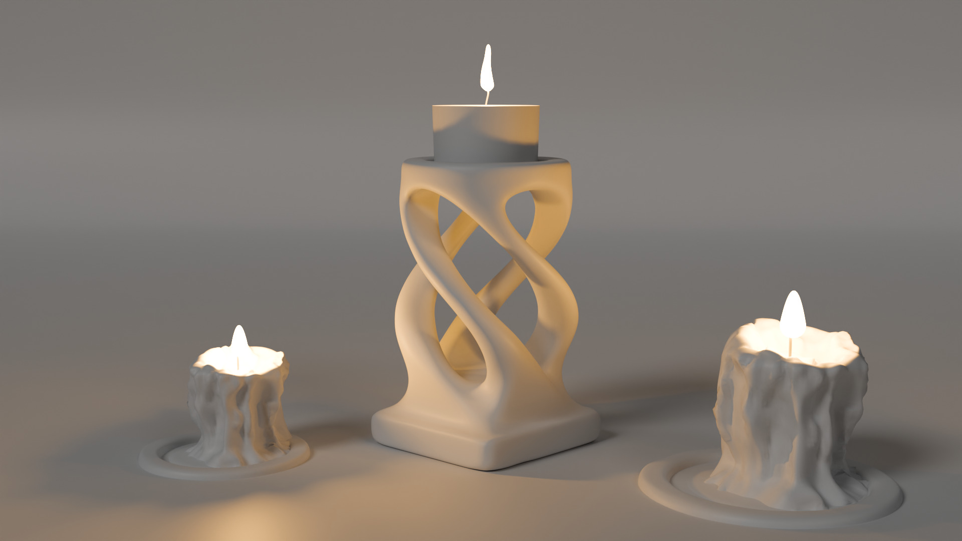 Candleholder Collection 3D Print Ready Interior Rendering Assets 3D print model_6