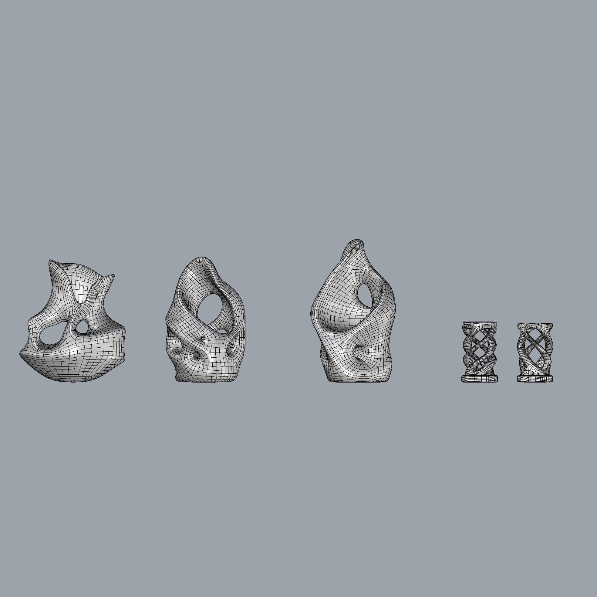 Candleholder Collection 3D Print Ready Interior Rendering Assets 3D print model_12