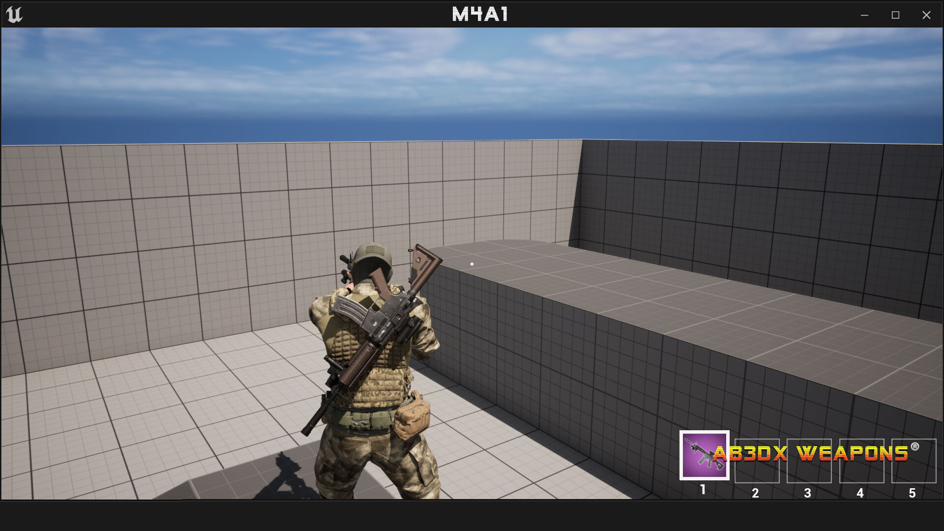 m16A3 FPS-TPS Low-poly 3D model_10