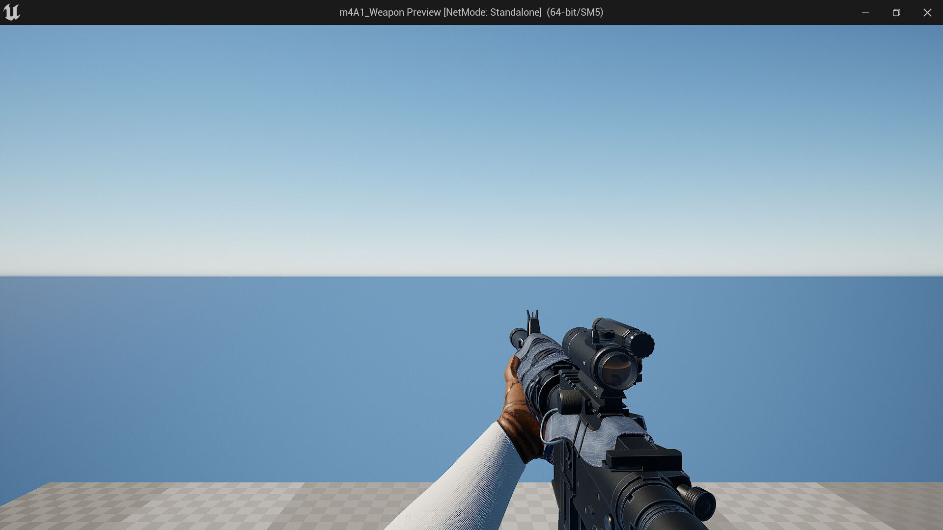 m16A3 FPS-TPS Low-poly 3D model_6