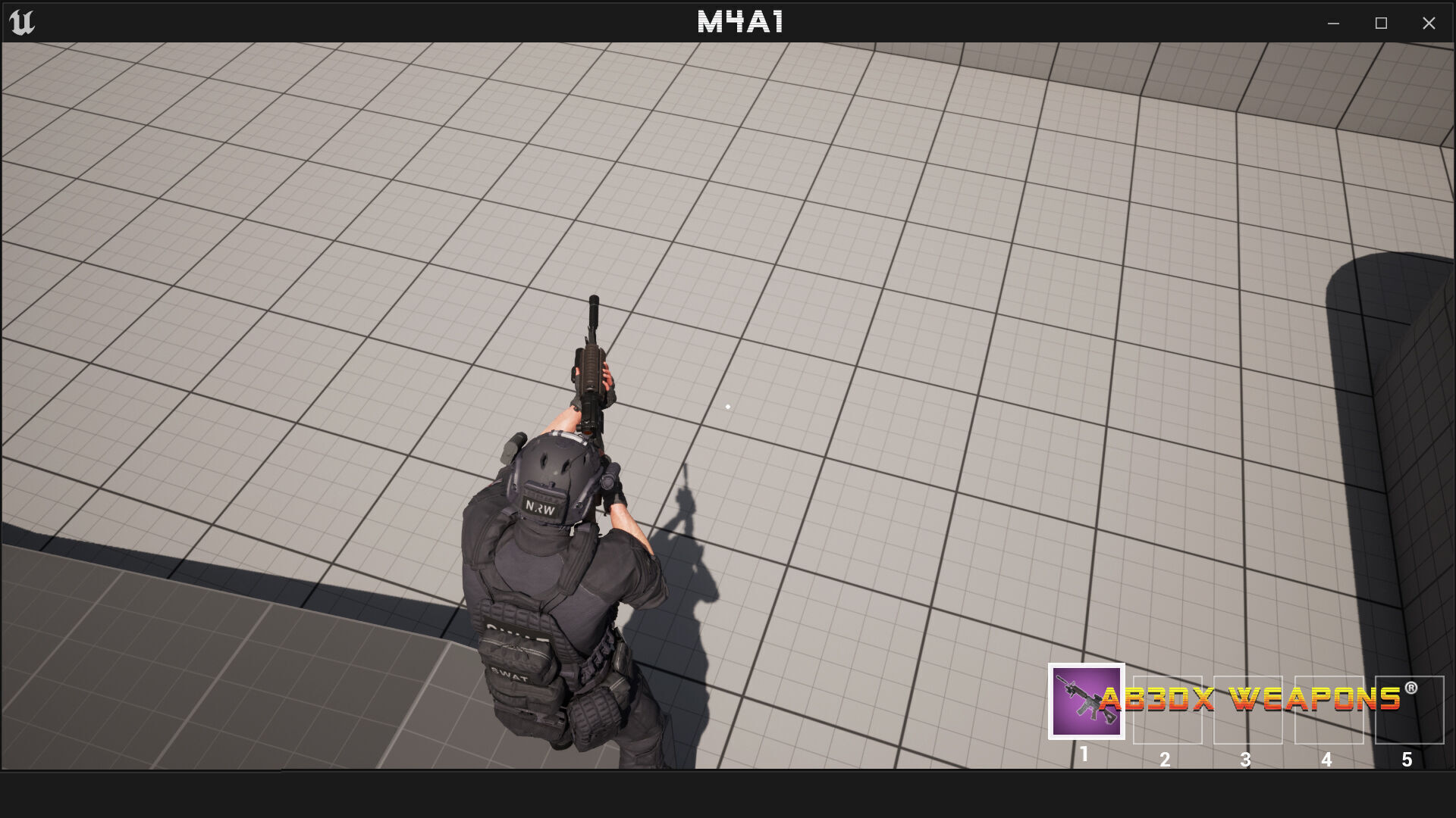 m16A3 FPS-TPS Low-poly 3D model_12