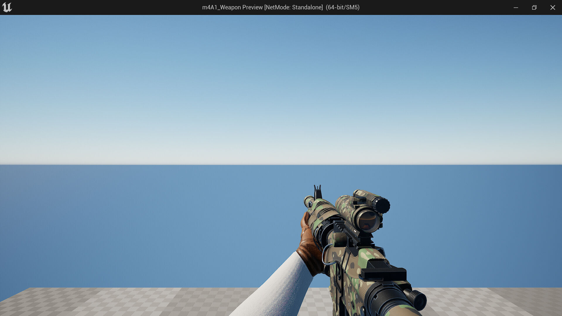 m16A3 FPS-TPS Low-poly 3D model_7