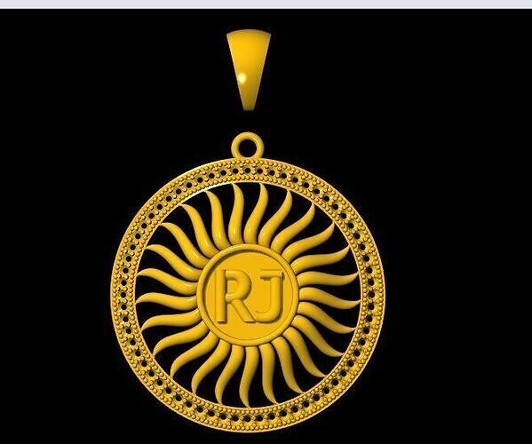 sun pendant 3dm file 3D print model