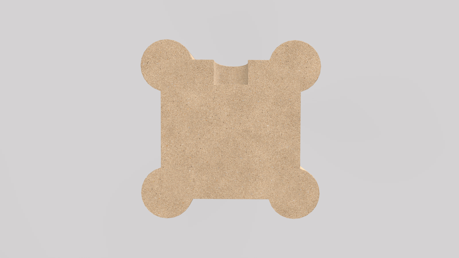 Stylized Sandcastle 3D model_9