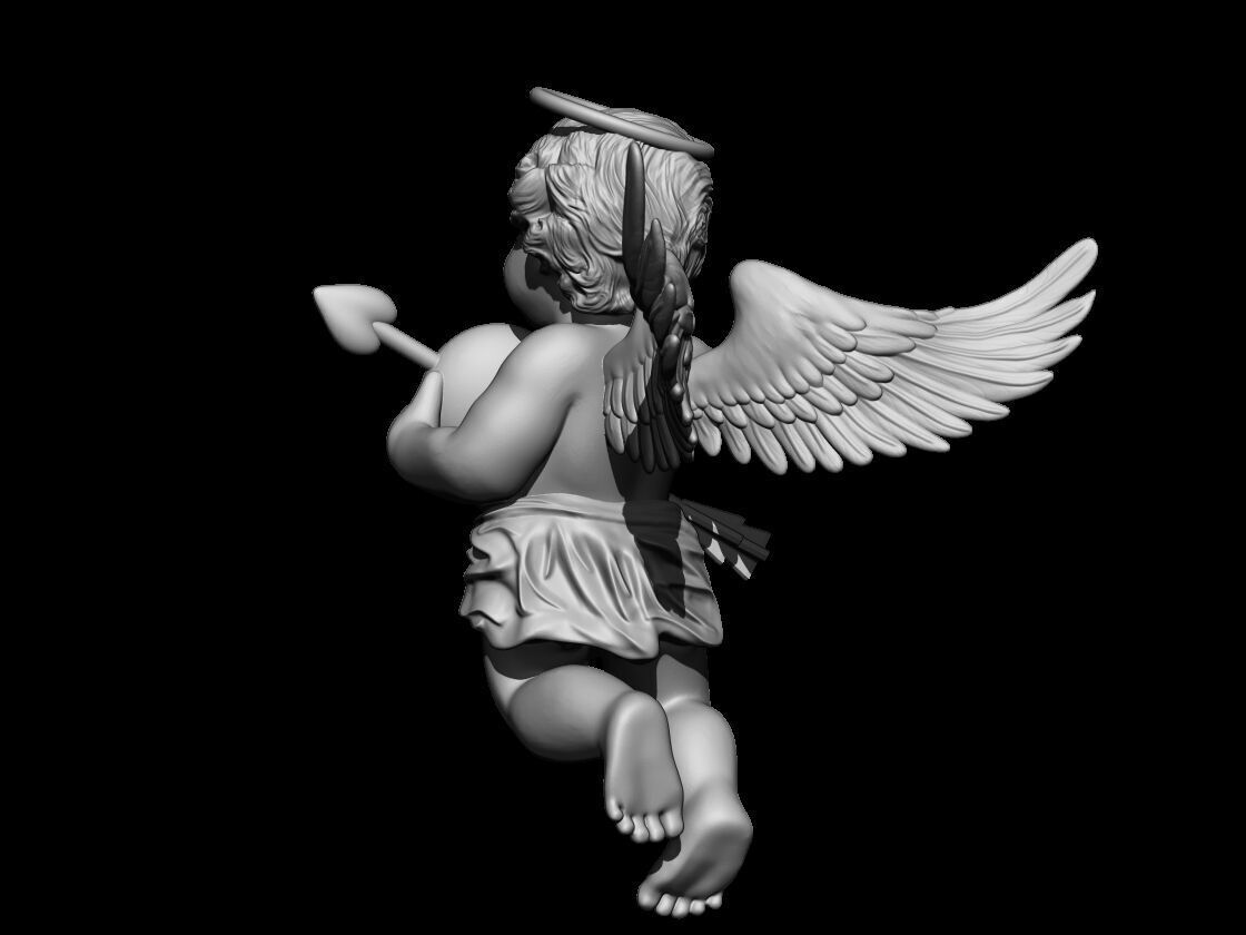 Cupid - angel of love  3D print model_3