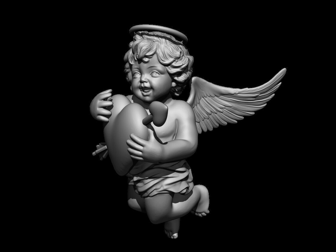 Cupid - angel of love  3D print model_1