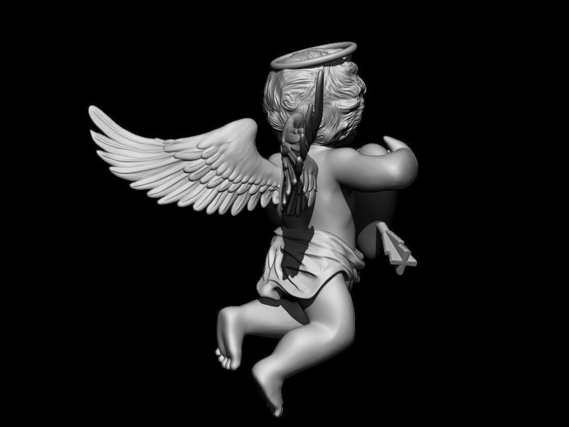 Cupid - angel of love  3D print model_5