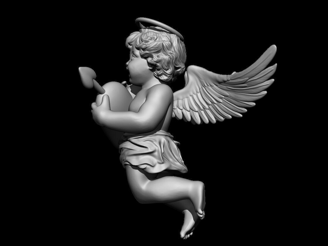 Cupid - angel of love  3D print model_2