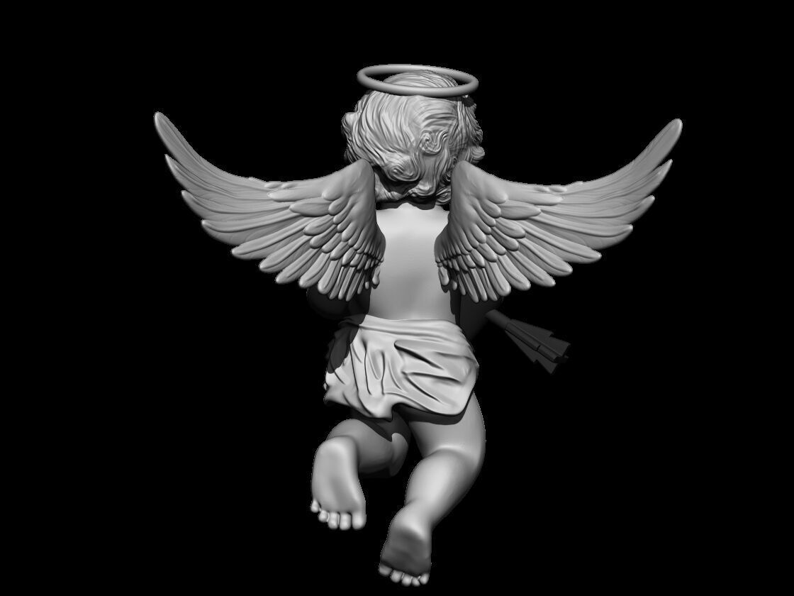 Cupid - angel of love  3D print model_4