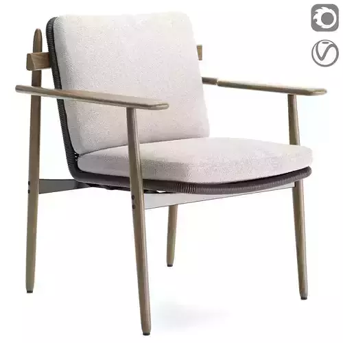 Minotti Trio Outdoor Dining Chair