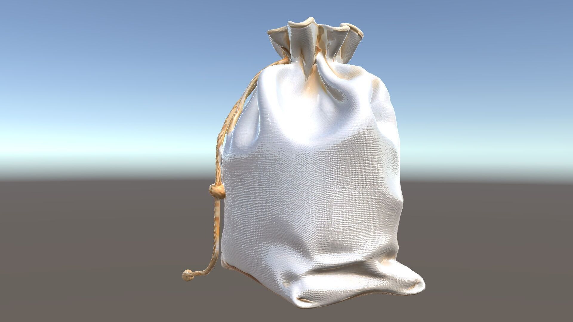 Canvas Drawstring Bag D Model Pack Low-poly 3D model_14