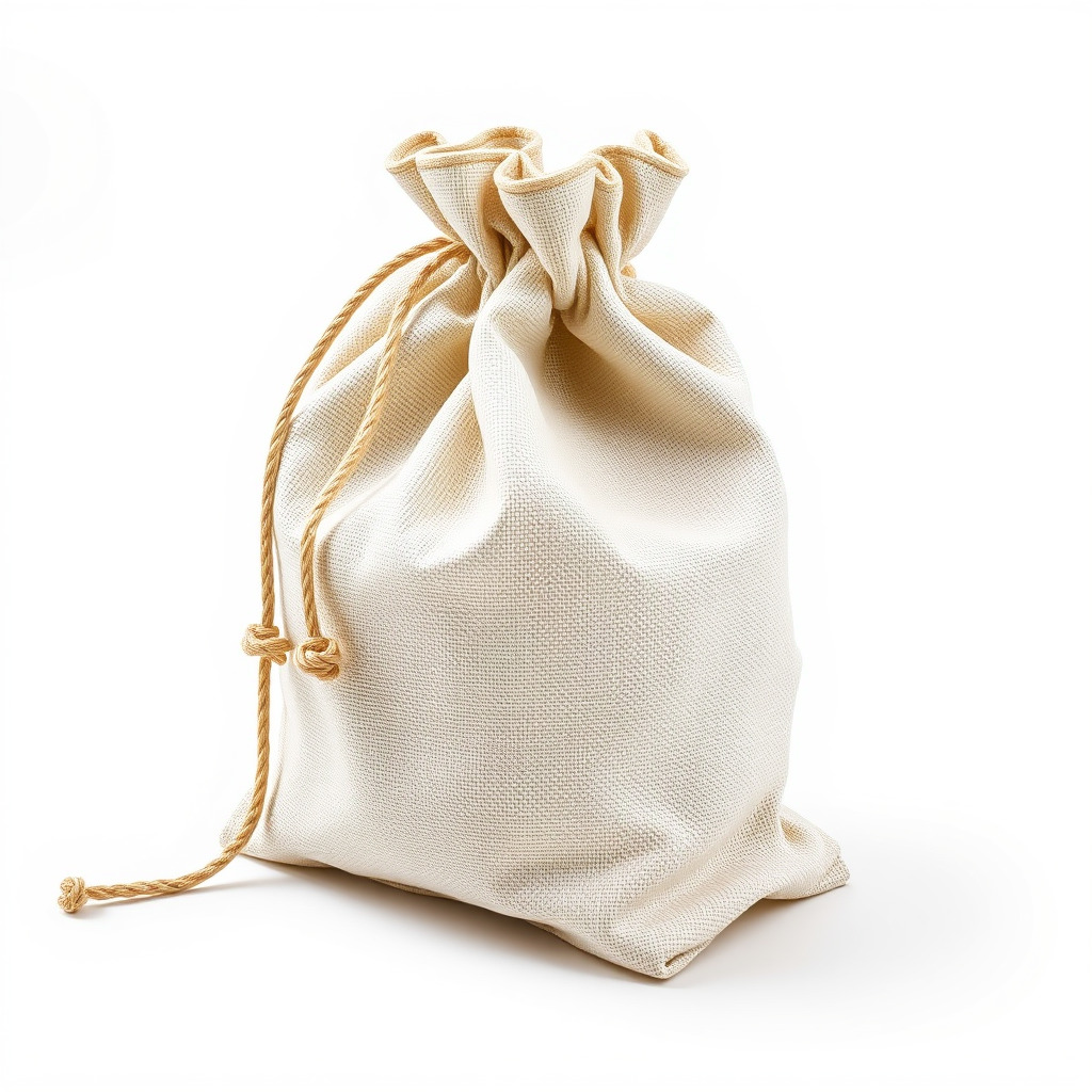 Canvas Drawstring Bag D Model Pack Low-poly 3D model_4