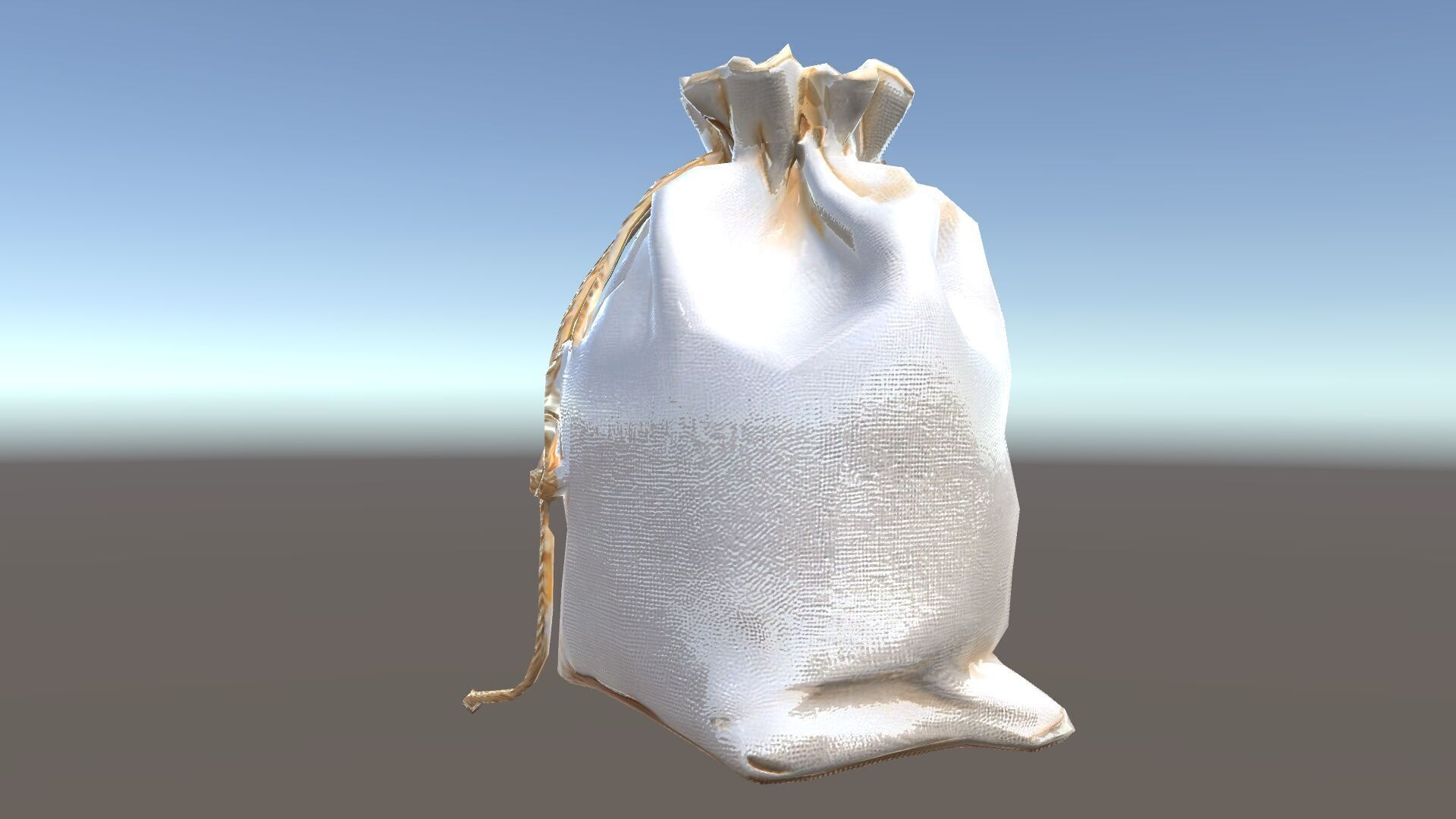 Canvas Drawstring Bag D Model Pack Low-poly 3D model_34