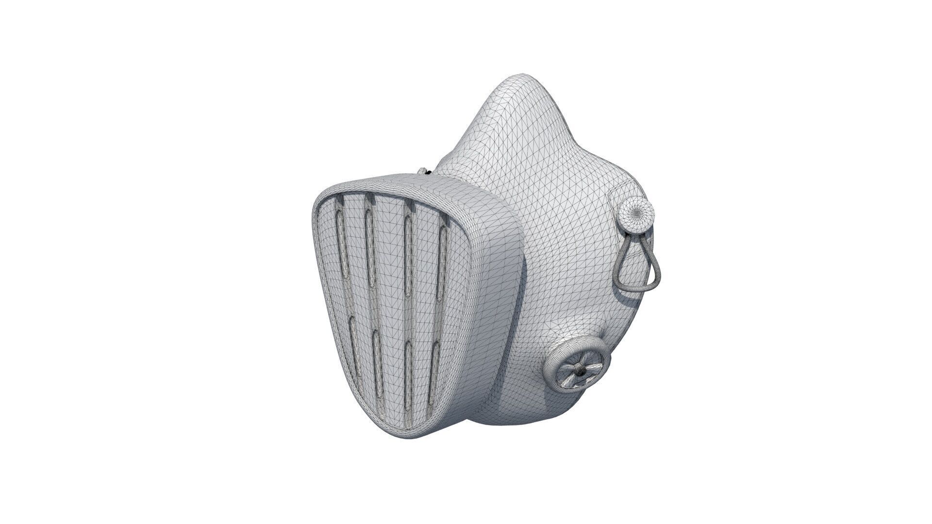 Mask Respirator 3D model_4