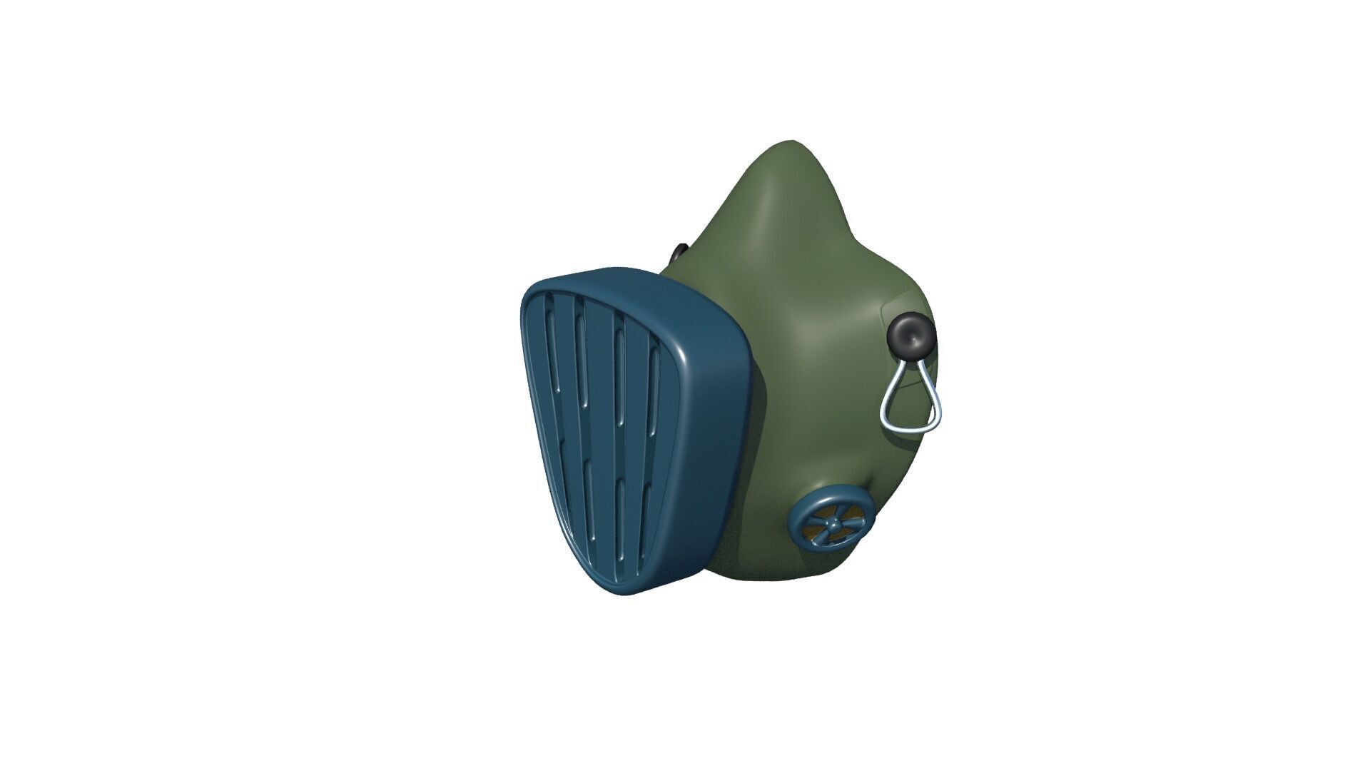 Mask Respirator 3D model_2
