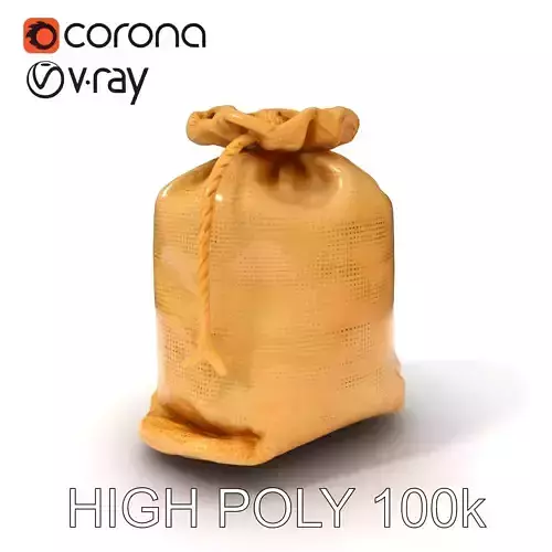 Burlap Sack D Model Pack