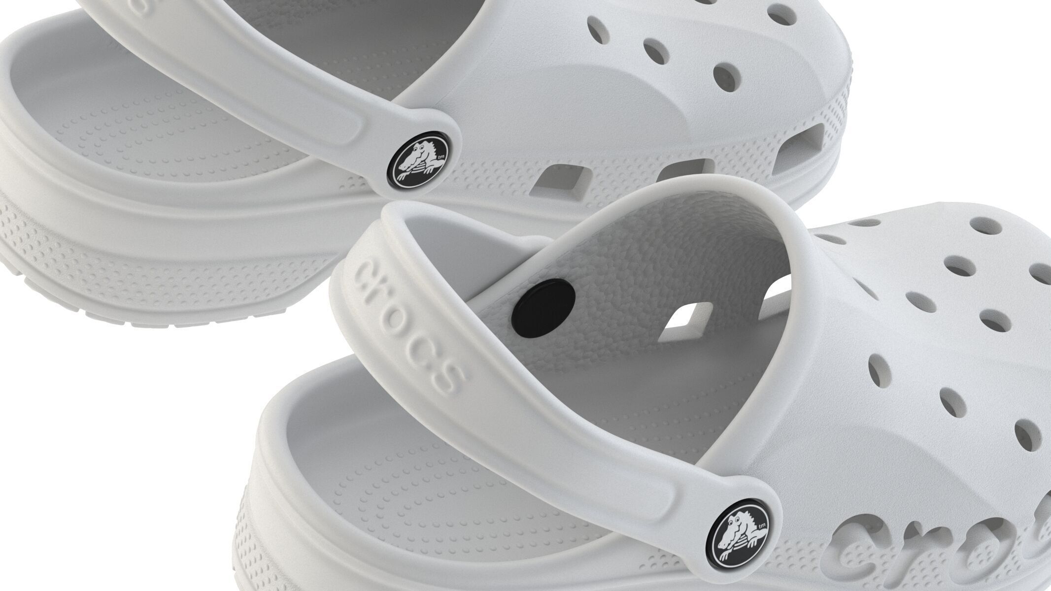 Crocs Baya Clog White 3D model_7