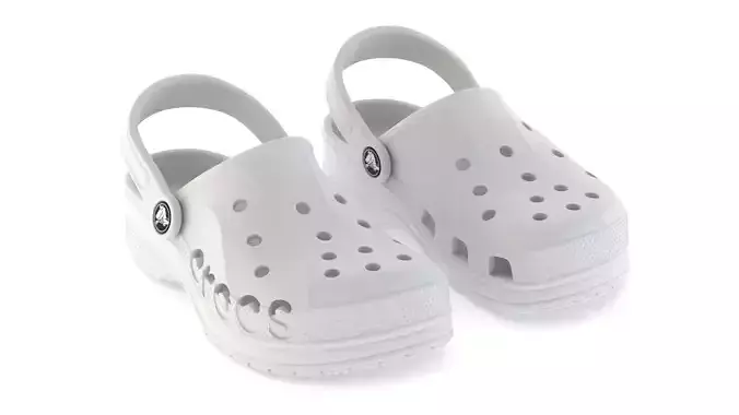 Crocs Baya Clog White 3D model