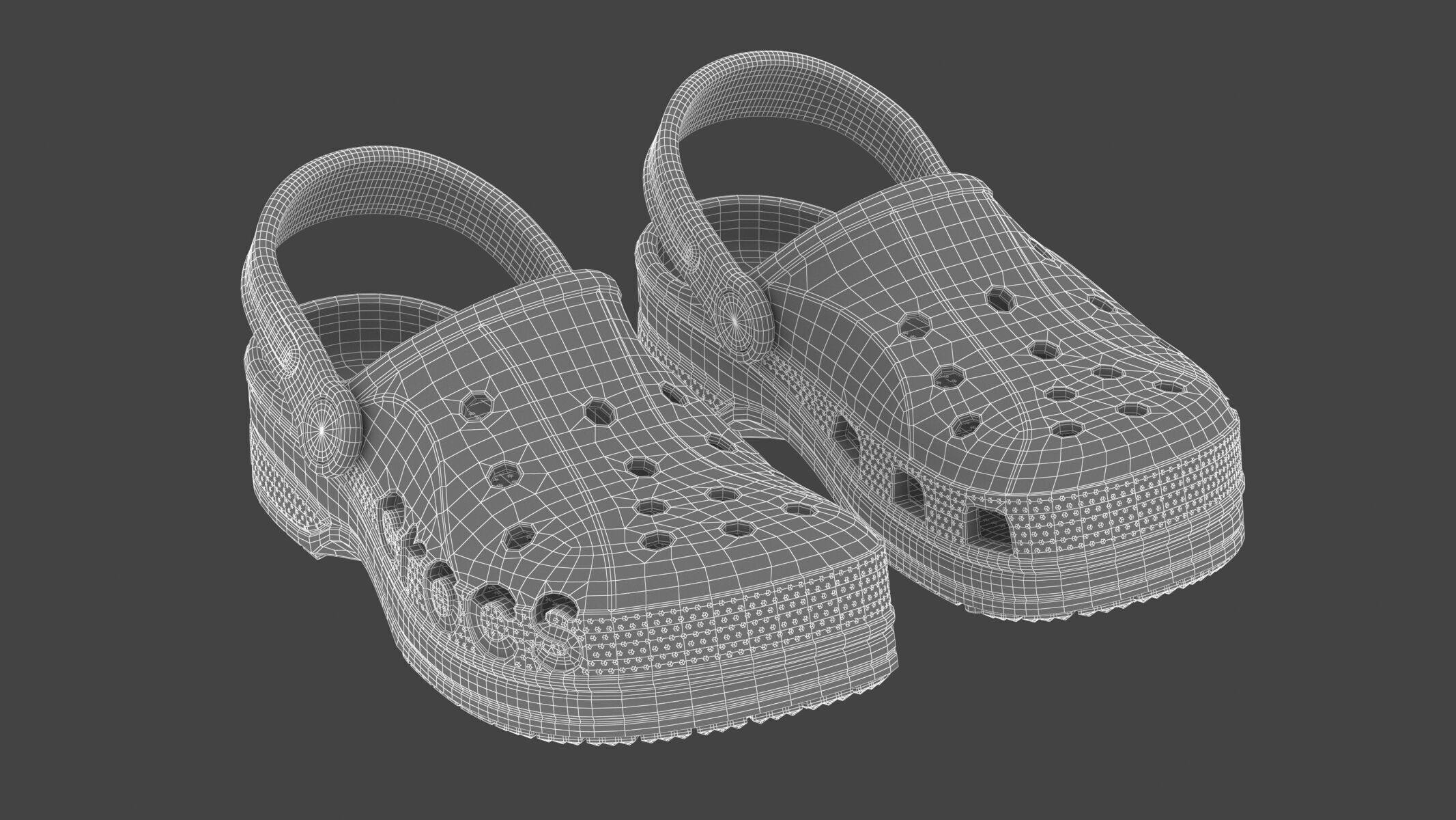 Crocs Baya Clog White 3D model_1