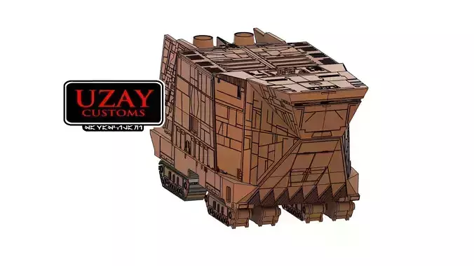 Star wars Jawa Sandcrawler 3D print model 