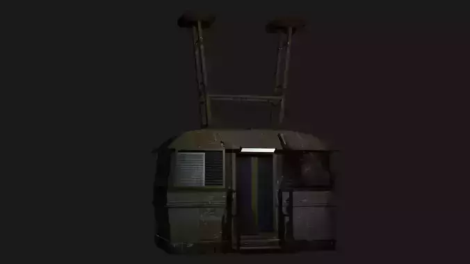 CABLE CAB DYSTOPIAN LOW POLY