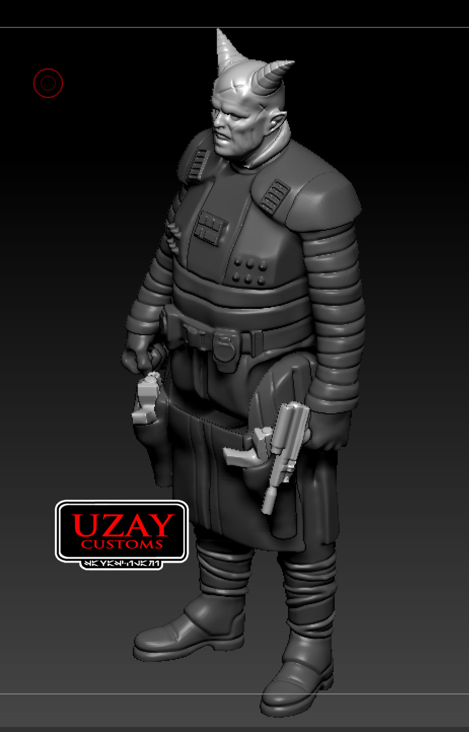 Star wars Mandalorian articulated BURG 3D print model_4