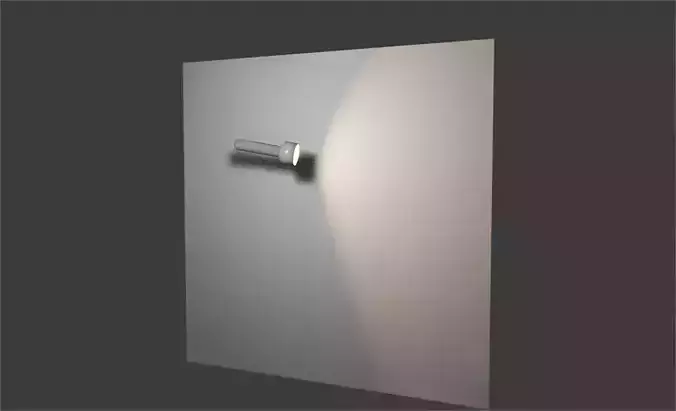 torch light Low-poly 3D model