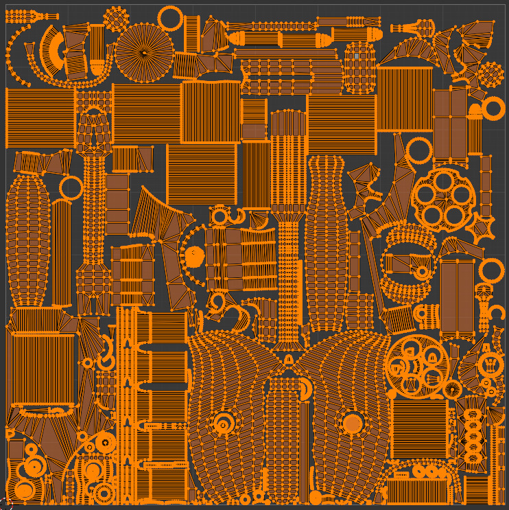 Low poly revolver Colt 45 3D model_7