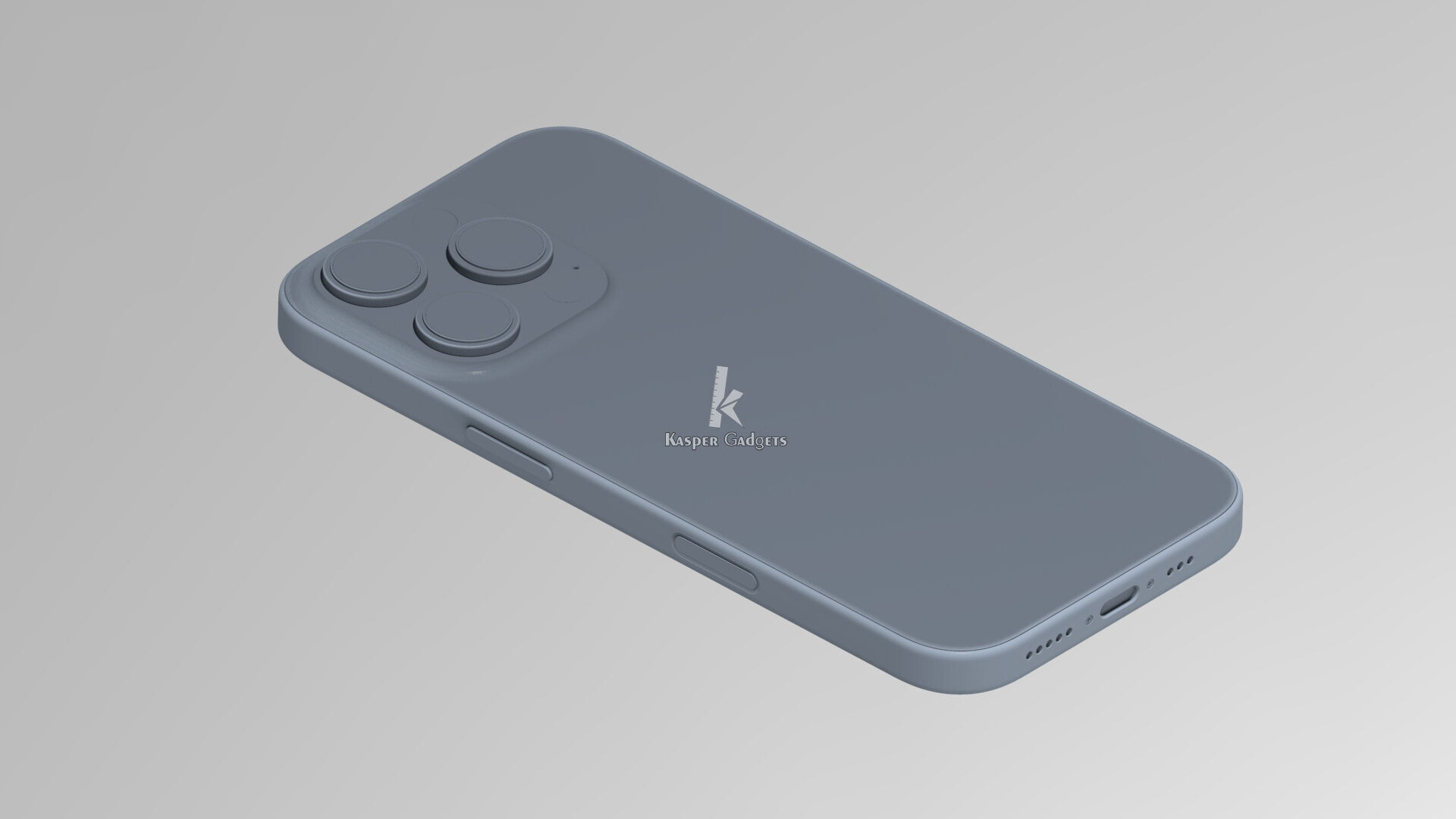 Apple iPhone 16 Pro Black White Desert Natural Titanium 4 colors 3D print model_8