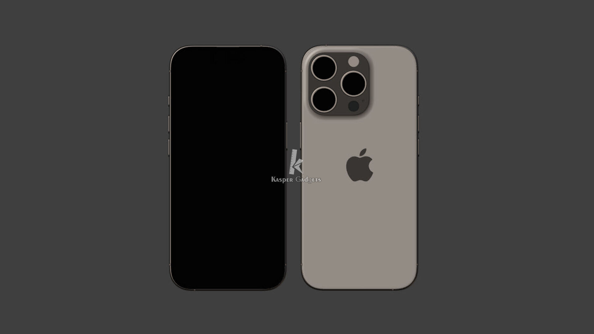 Apple iPhone 16 Pro Black White Desert Natural Titanium 4 colors 3D print model_1
