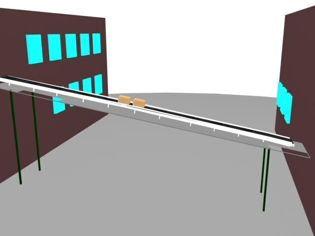 Industrial Conveyor Setup with High-Quality 3ds Max Model 3D model_2