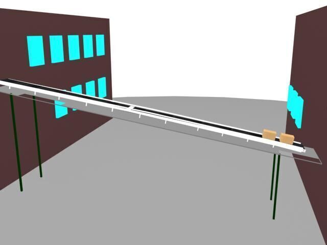 Industrial Conveyor Setup with High-Quality 3ds Max Model 3D model_1