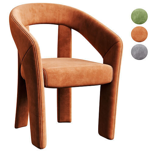 Novara chair 3D model