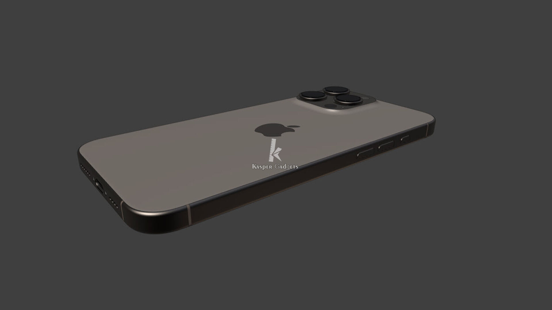 Apple iPhone 16 Pro Max Black White Desert Natural Titanium 3D print model_5