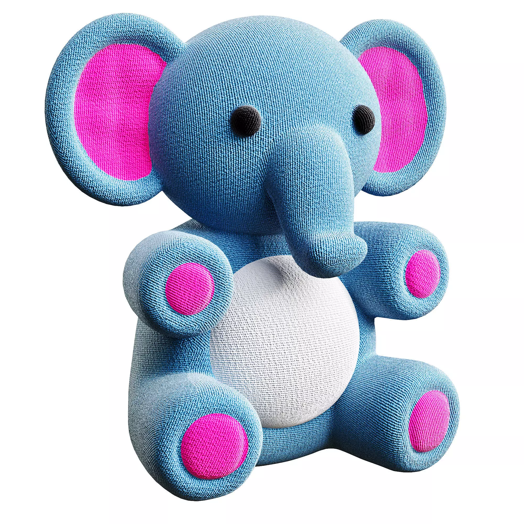 Elephant toy 3D model_0