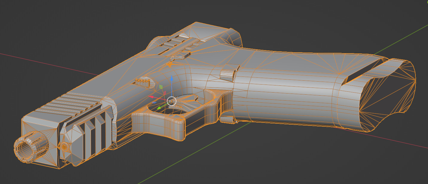 Glock Gemist MK2 Handgun Low-poly 3D model_15