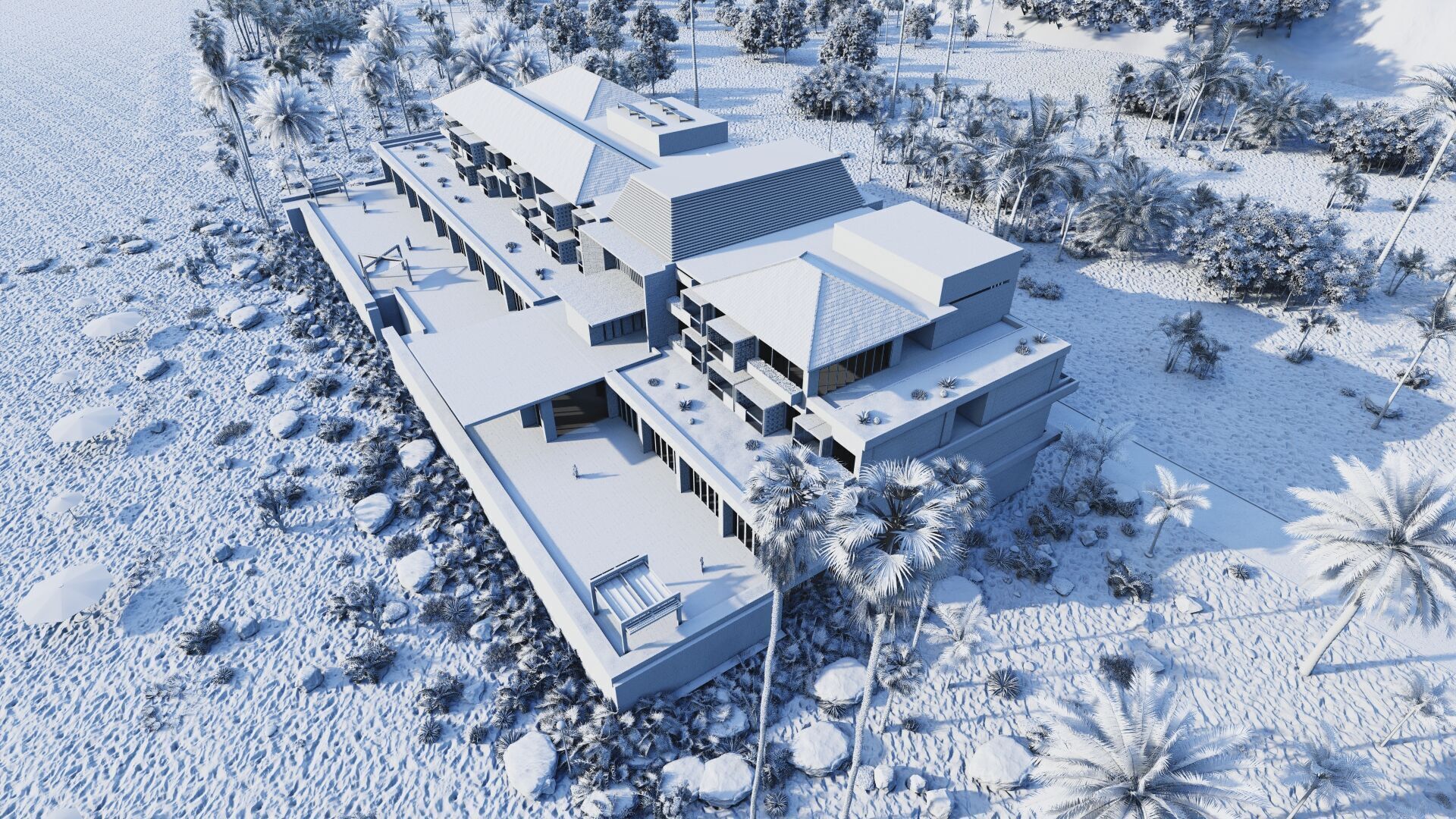 Hotel Beach-Hotel Beach Resort 3D model_27