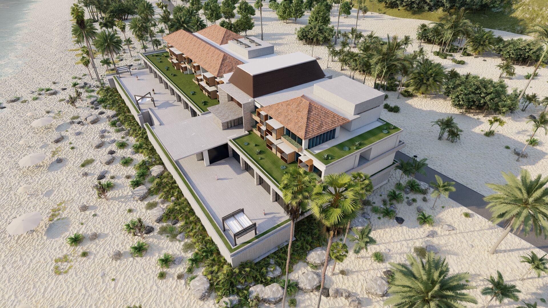 Hotel Beach-Hotel Beach Resort 3D model_29
