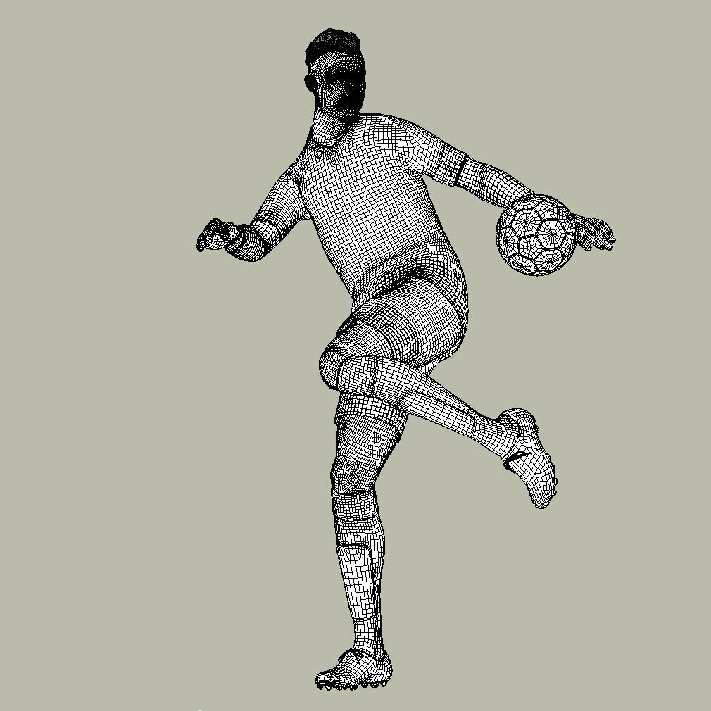Ronaldo Al Nassr Home 24-25 Freestyle skills 3D model_7