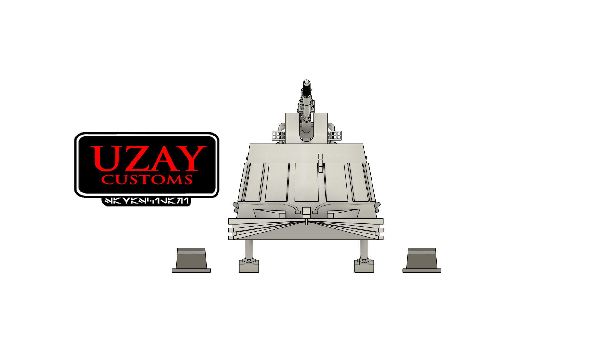 Star wars Rebel Cannon Sled empire strikes back 3D print model_1