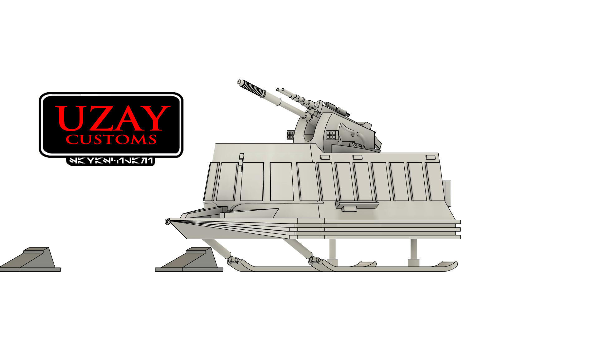 Star wars Rebel Cannon Sled empire strikes back 3D print model_2